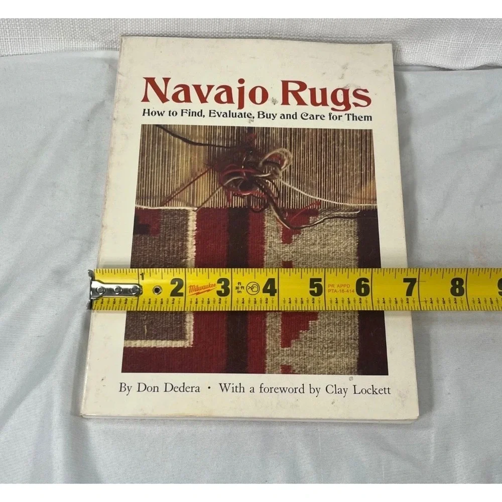 Navajo Rugs Don Dedera 1975 First Edition Northland Press Softcover Book